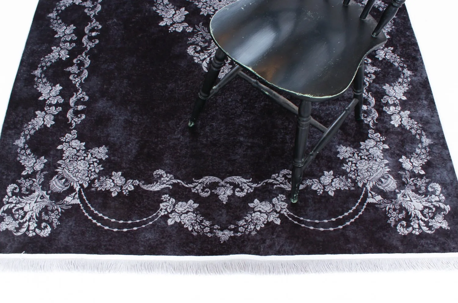 Wilton-Teppich - Nefta (schwarz)