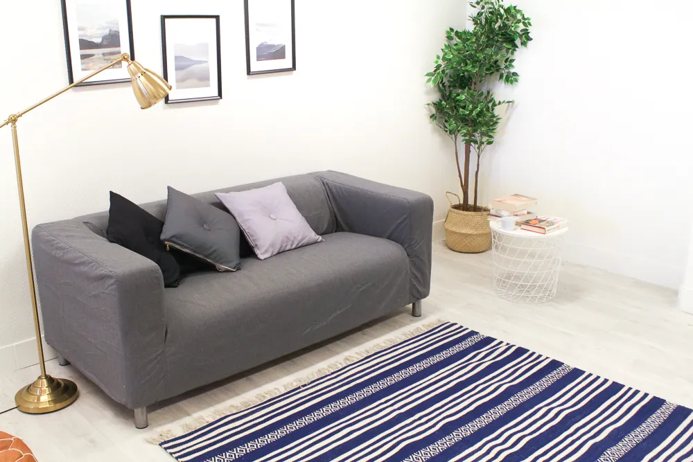 Flickenteppich - Ystad (blau)