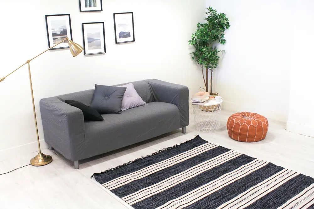 Flickenteppich - Kajsa (schwarz)