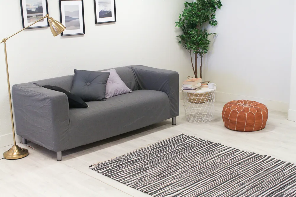 Flickenteppich von Strehög of Sweden - Tulka (Grau)