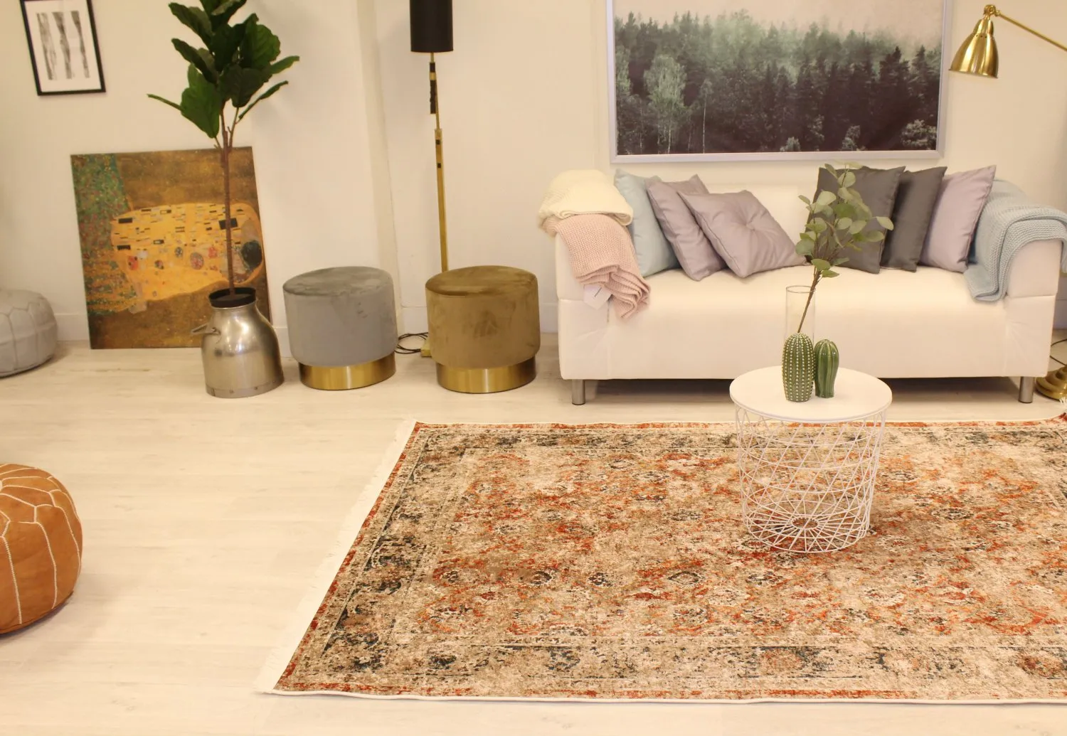 Wilton-Teppich - Douz (rot/multi)