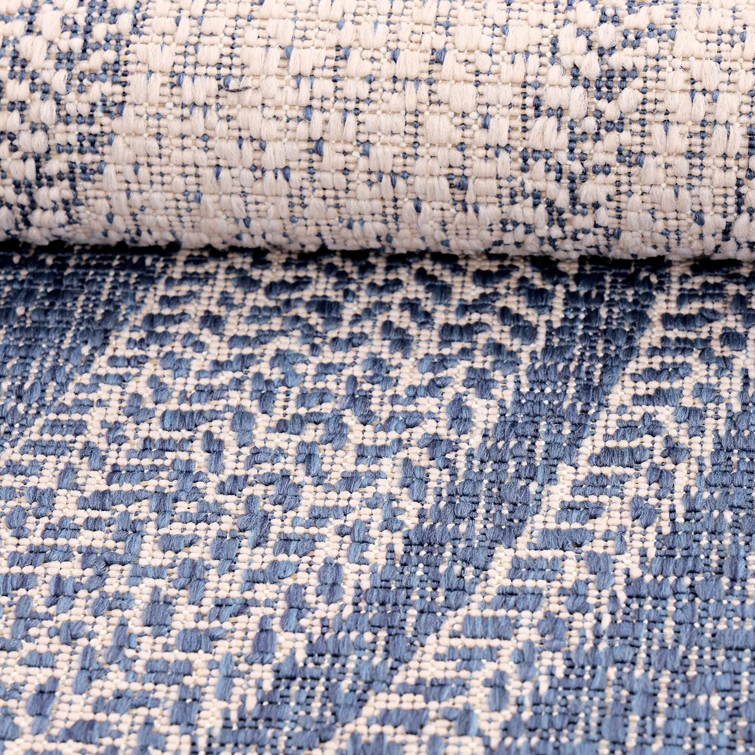 Rund Teppich - Indoor/Outdoor Angus (blau)