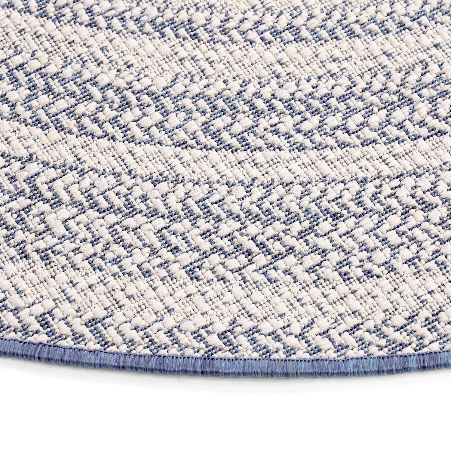 Rund Teppich - Indoor/Outdoor Angus (blau)