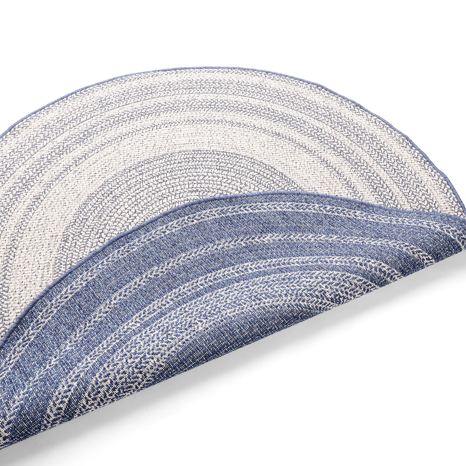 Rund Teppich - Indoor/Outdoor Angus (blau)