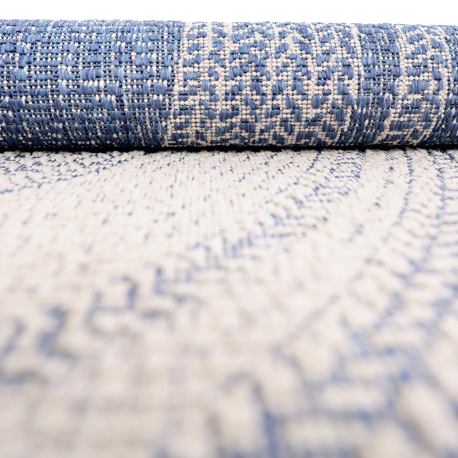 Rund Teppich - Indoor/Outdoor Angus (blau)