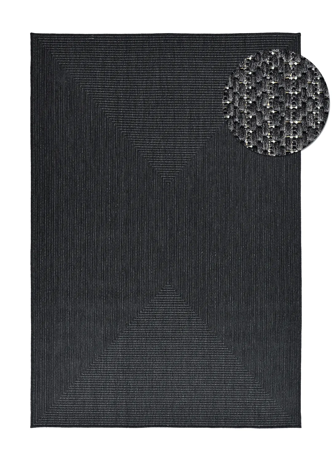 Teppich für innen und außen - utomhusmatta - Arlo (schwarz)