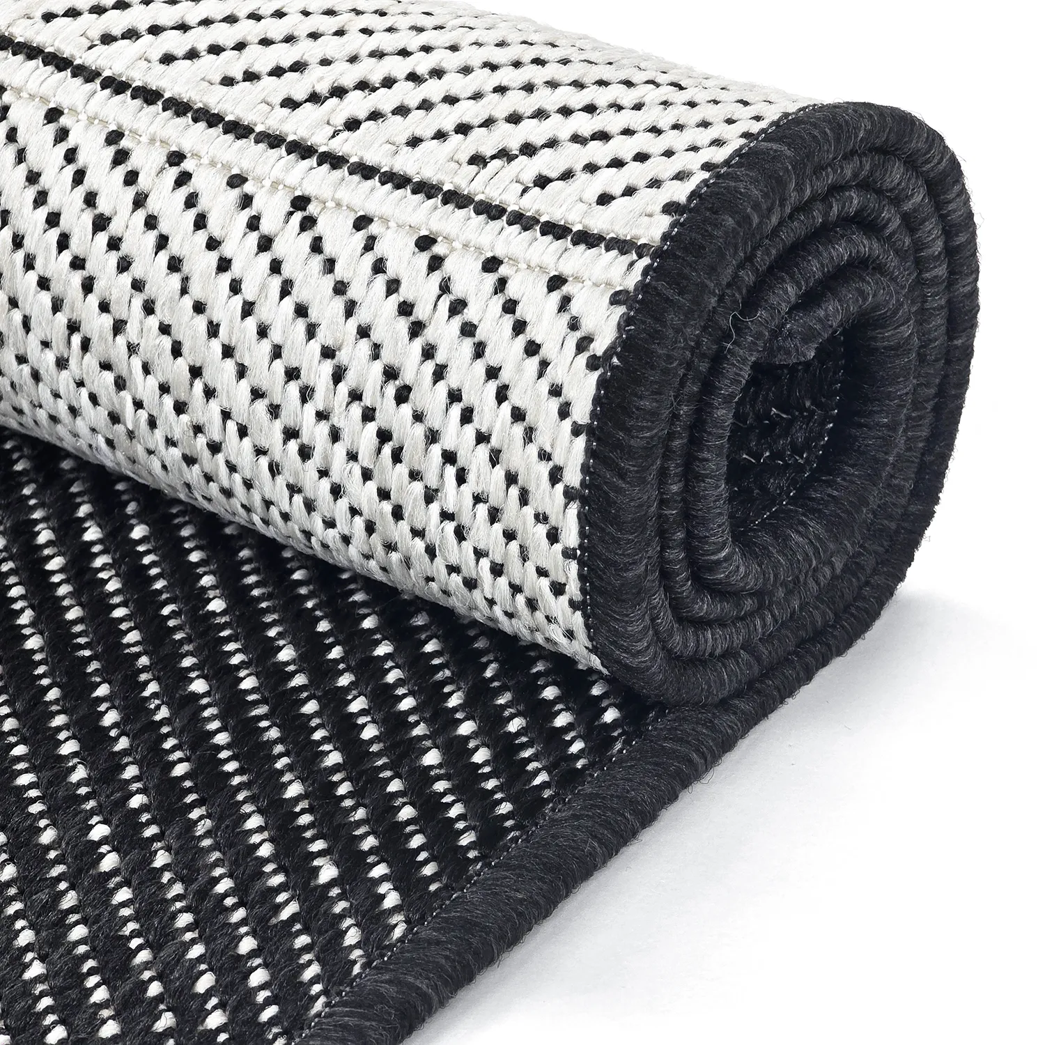 Teppich für innen und außen - utomhusmatta - Ava (schwarz)