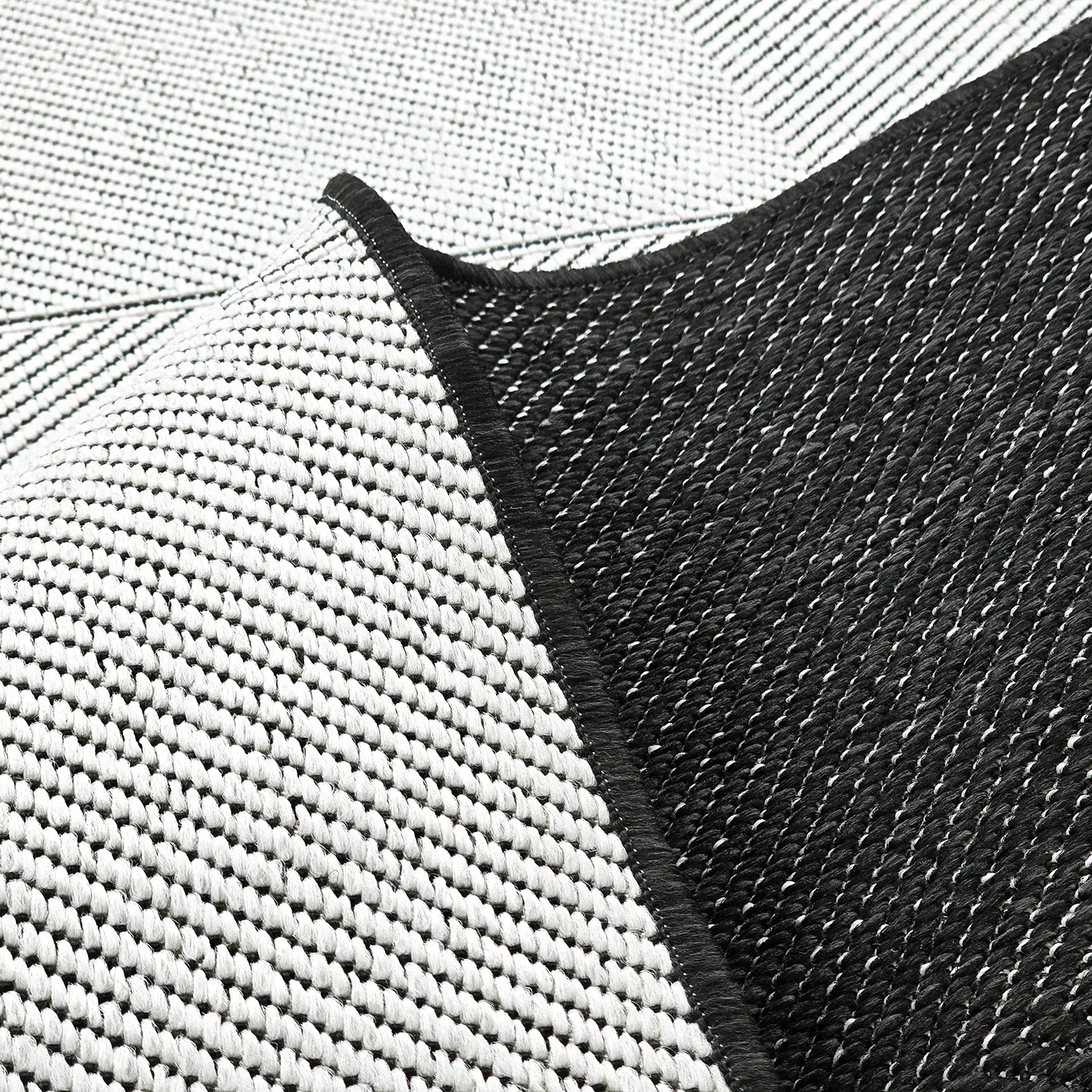 Teppich für innen und außen - utomhusmatta - Ava (schwarz)