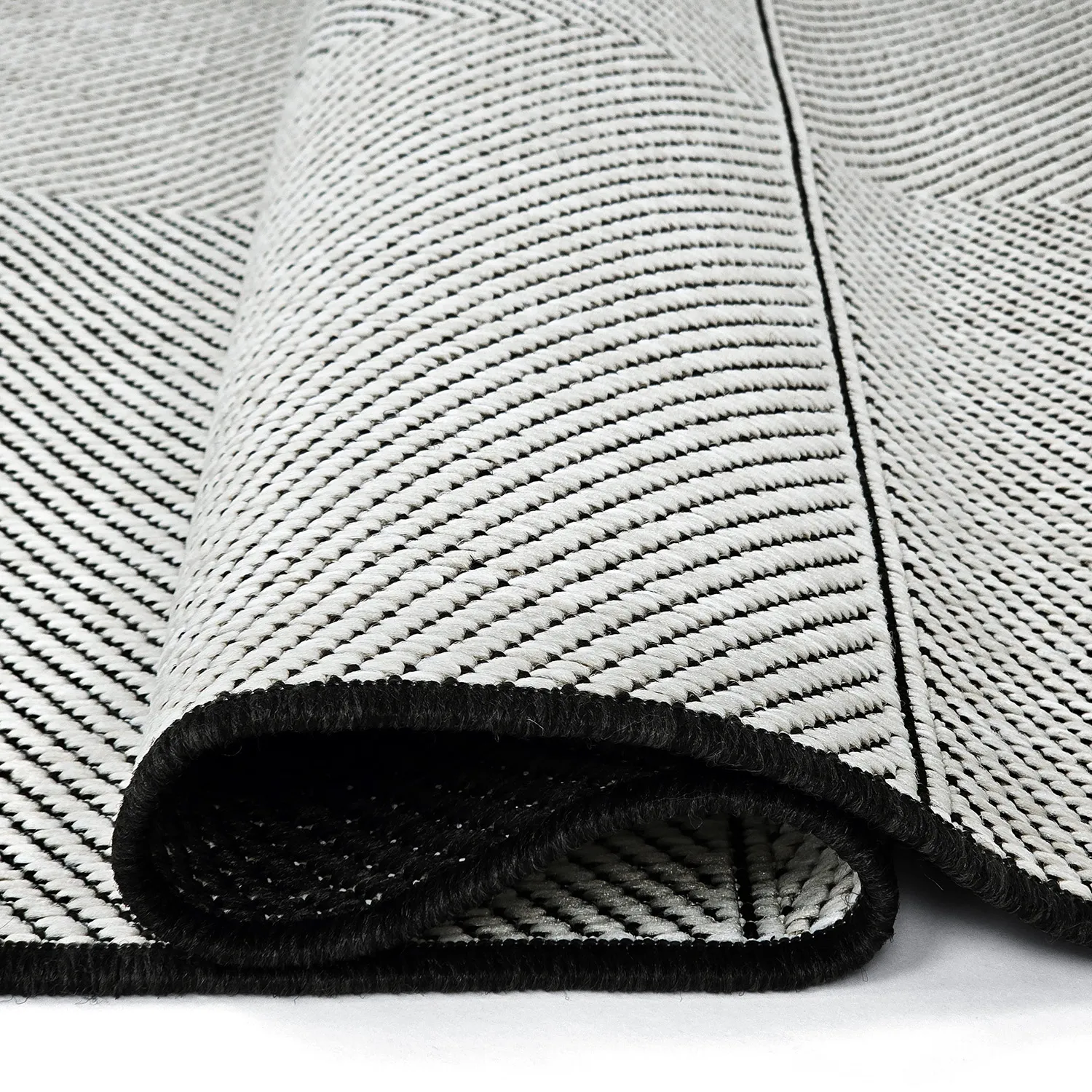 Teppich für innen und außen - utomhusmatta - Ava (schwarz)