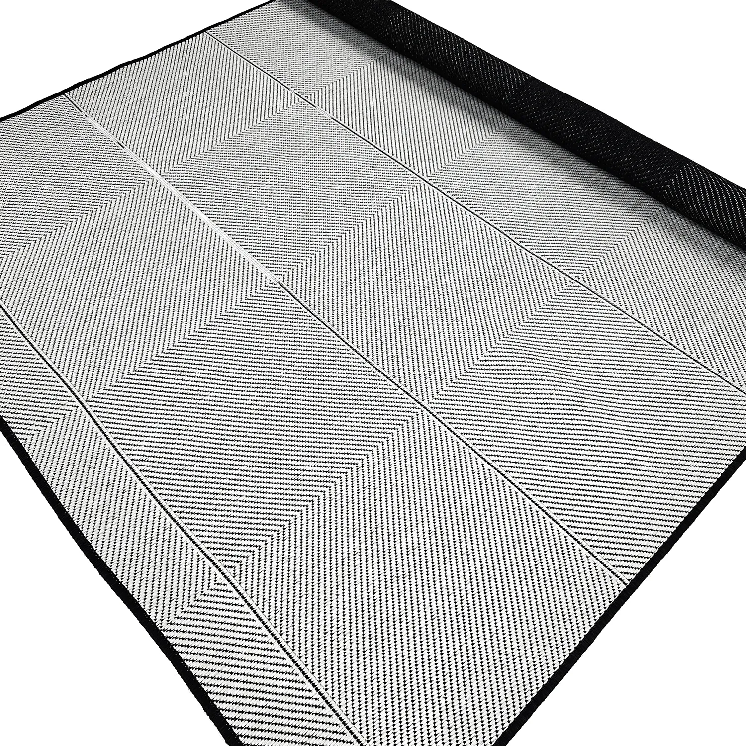 Teppich für innen und außen - utomhusmatta - Ava (schwarz)