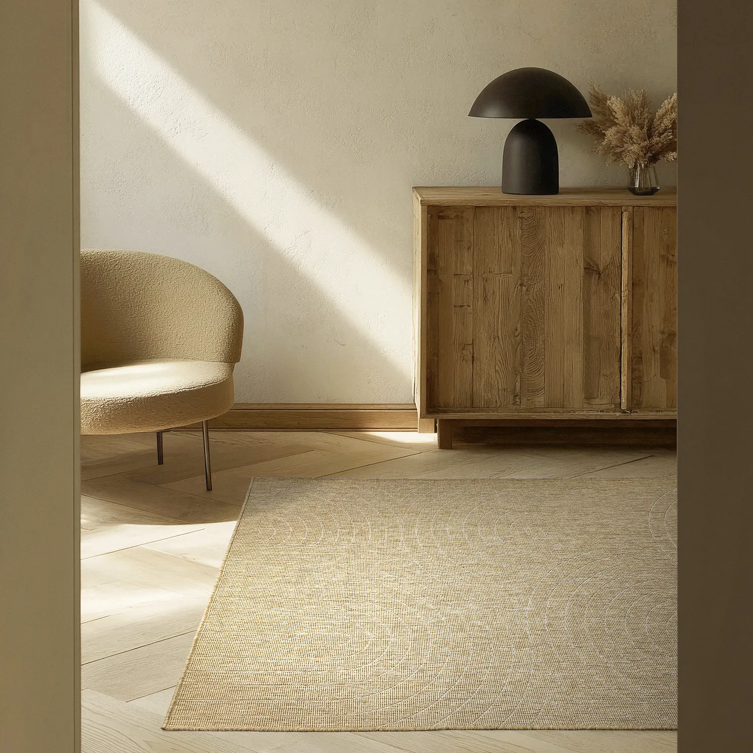 Teppich für innen und außen - utomhusmatta - Hayden (natur)