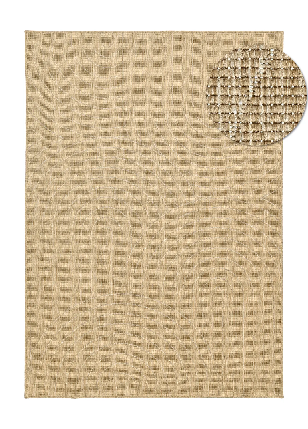 Teppich für innen und außen - utomhusmatta - Hayden (natur)