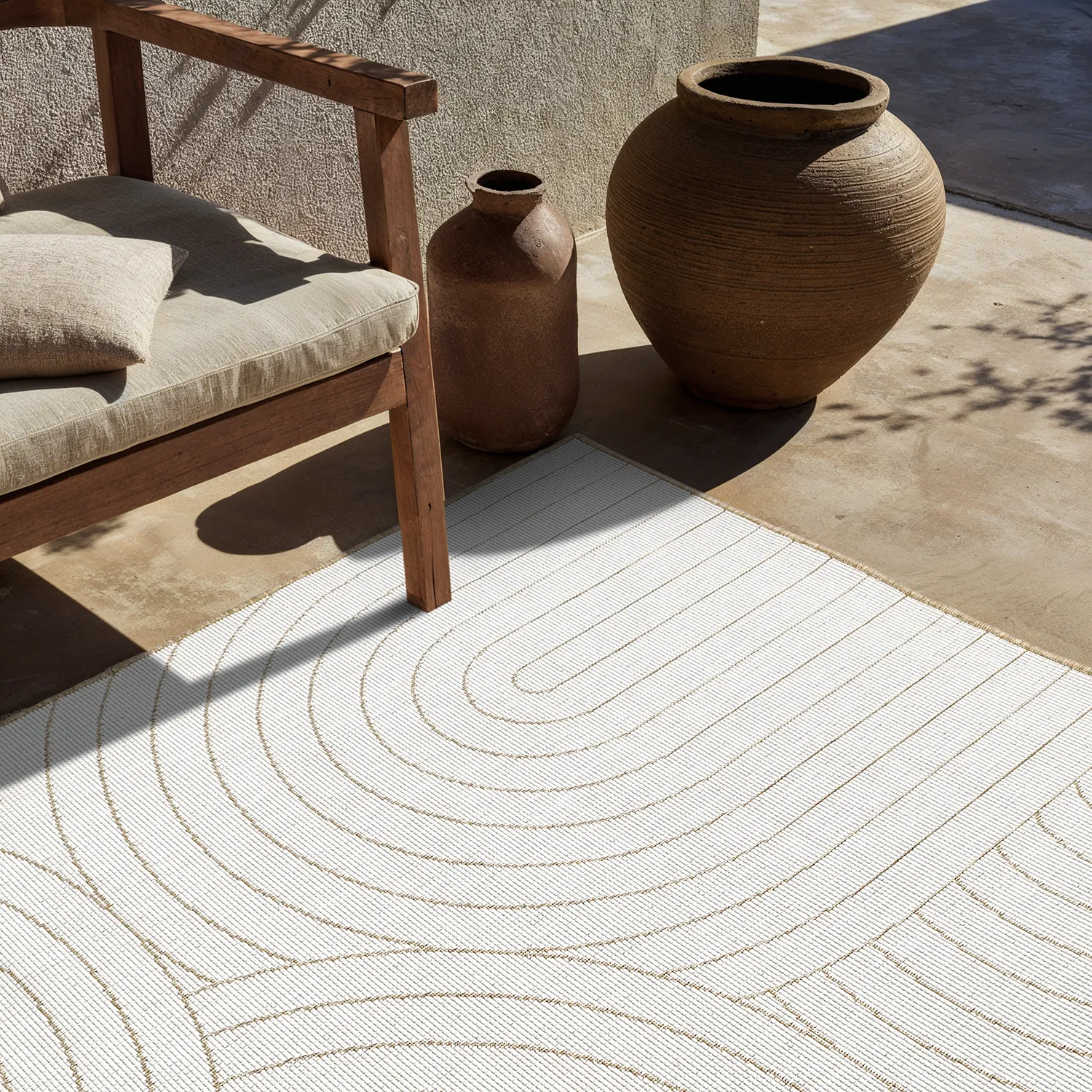 Teppich für innen und außen - utomhusmatta - Hayden (natur)