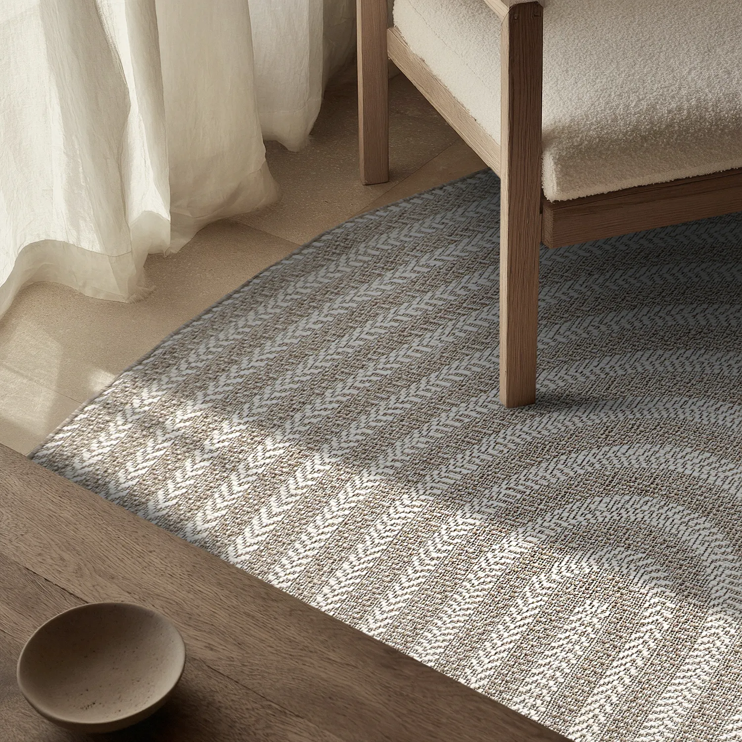 Ovaler Teppich - Indoor/outdoor Leander (beige)