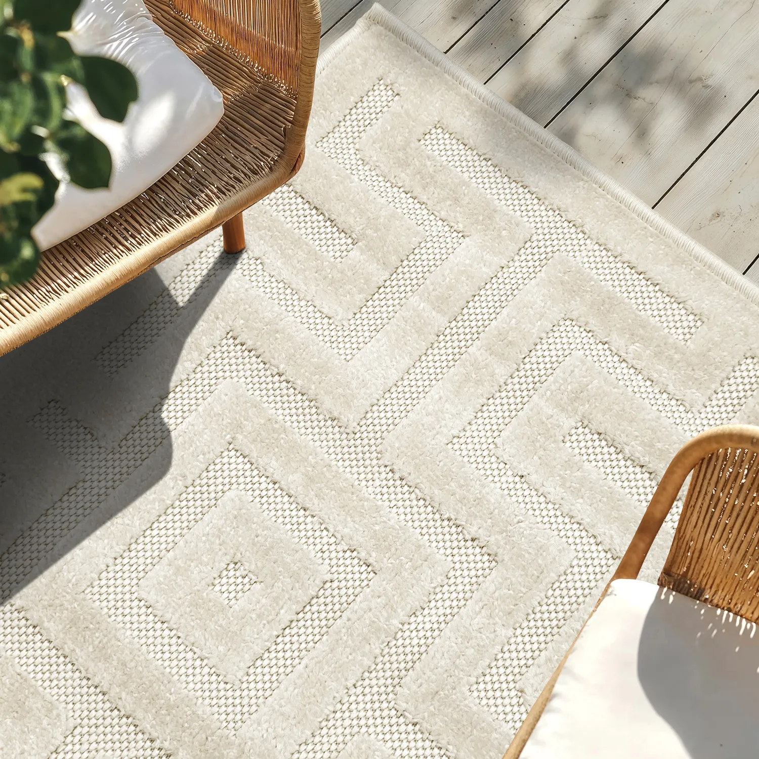 Shaggy Indoor/Outdoor - Oneida (creme)