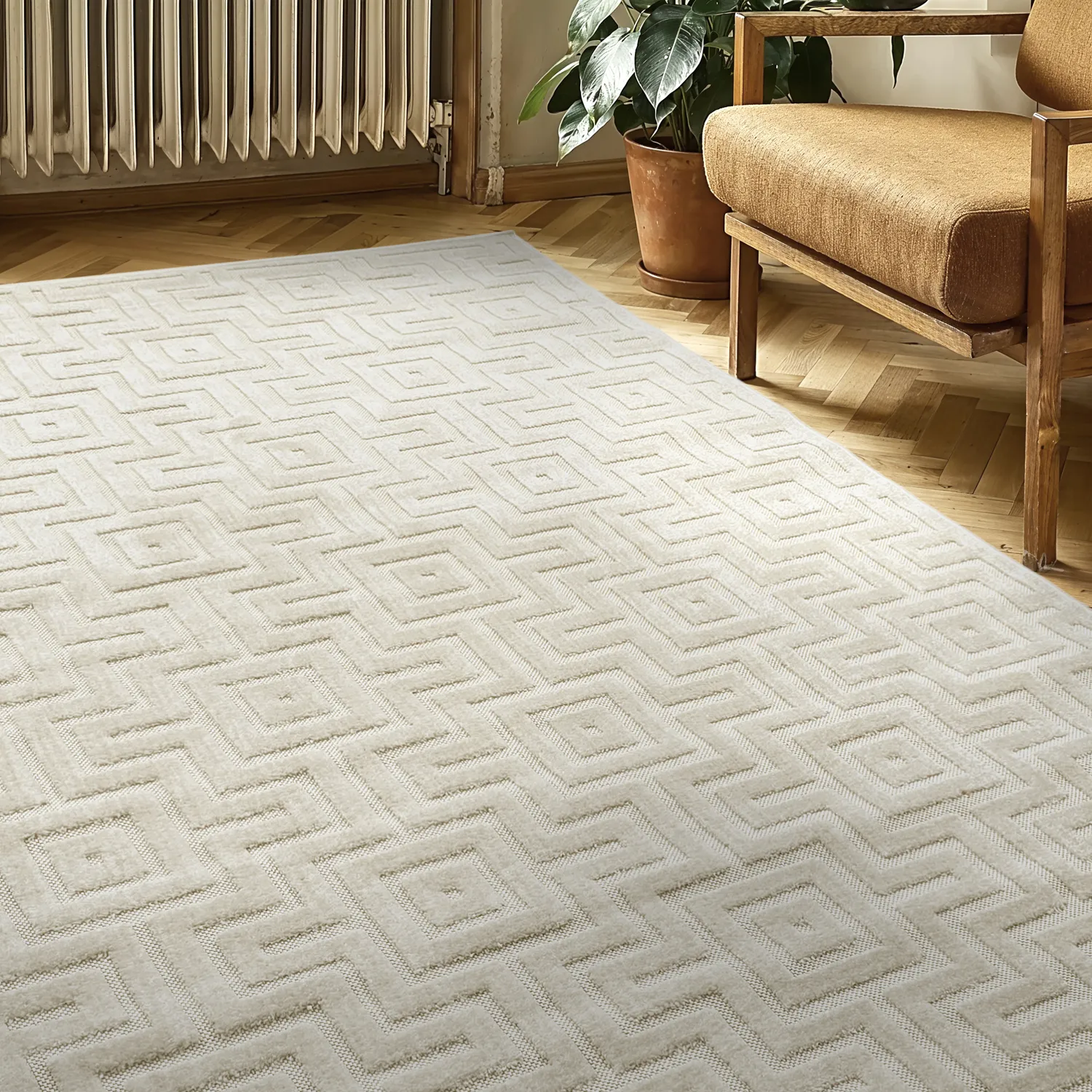 Shaggy Indoor/Outdoor - Oneida (creme)