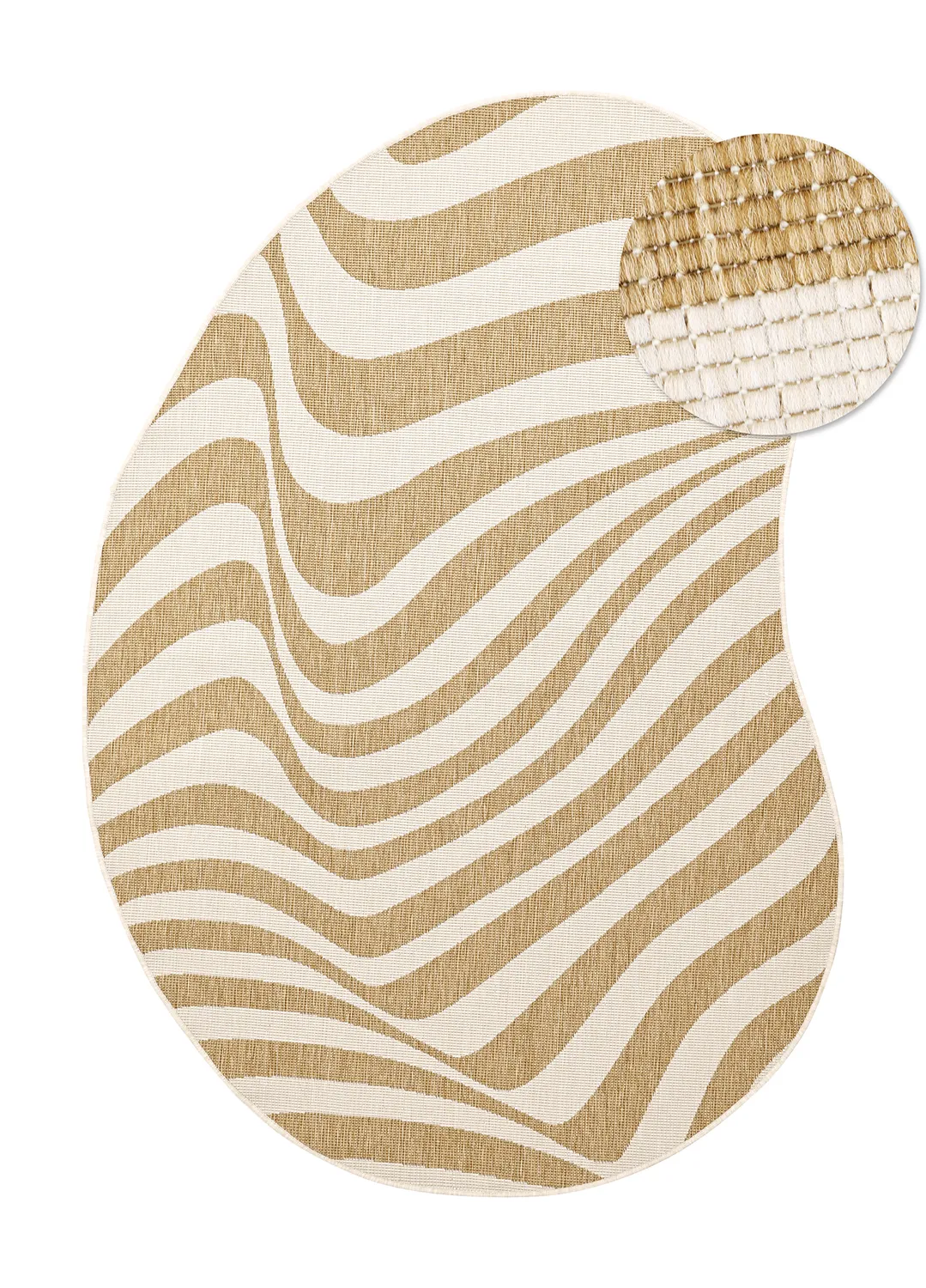 Tapis Intérieurs/Extérieurs - utomhusmatta - Remina (nature/blanc)