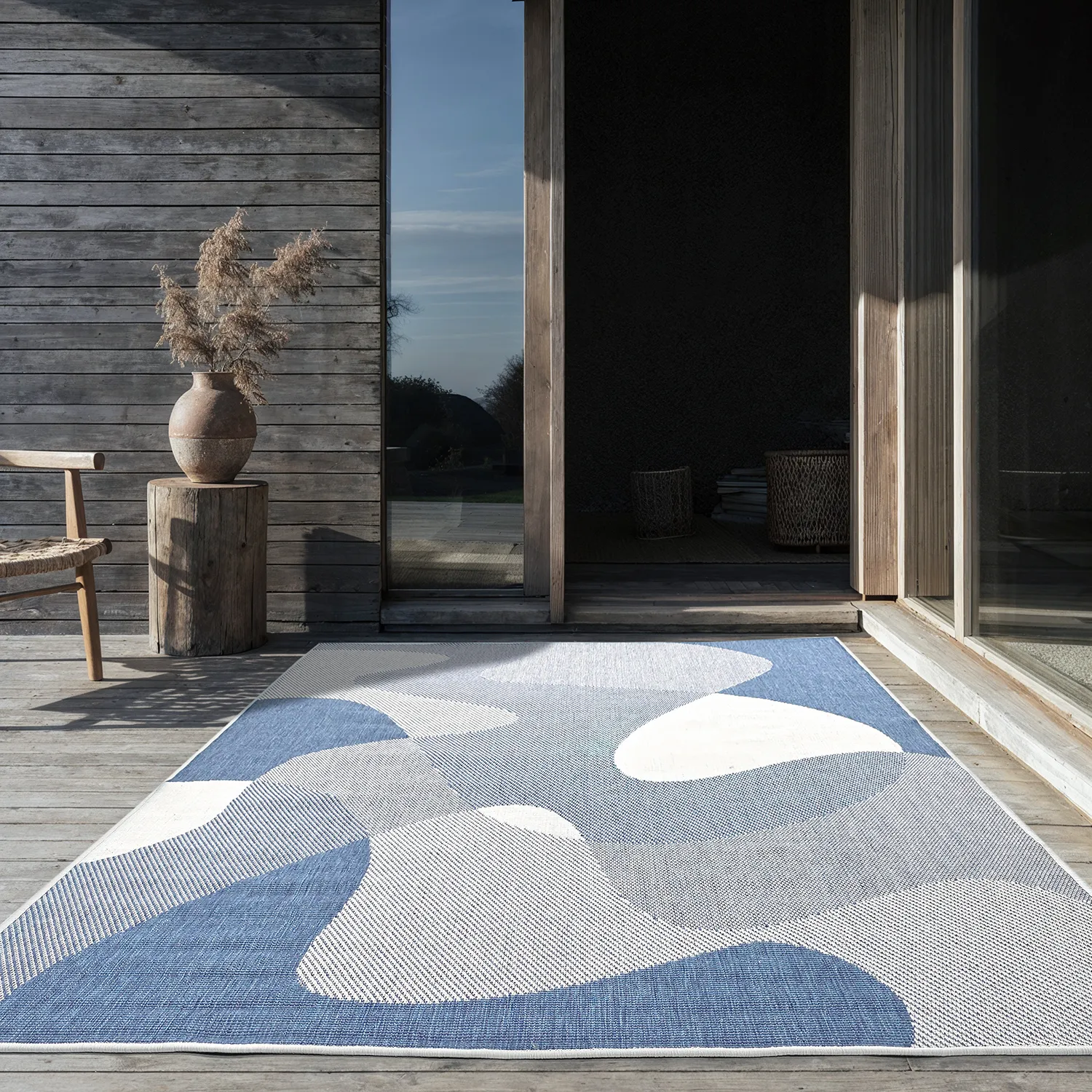 Teppich für innen und außen - utomhusmatta - Somerville (blau)