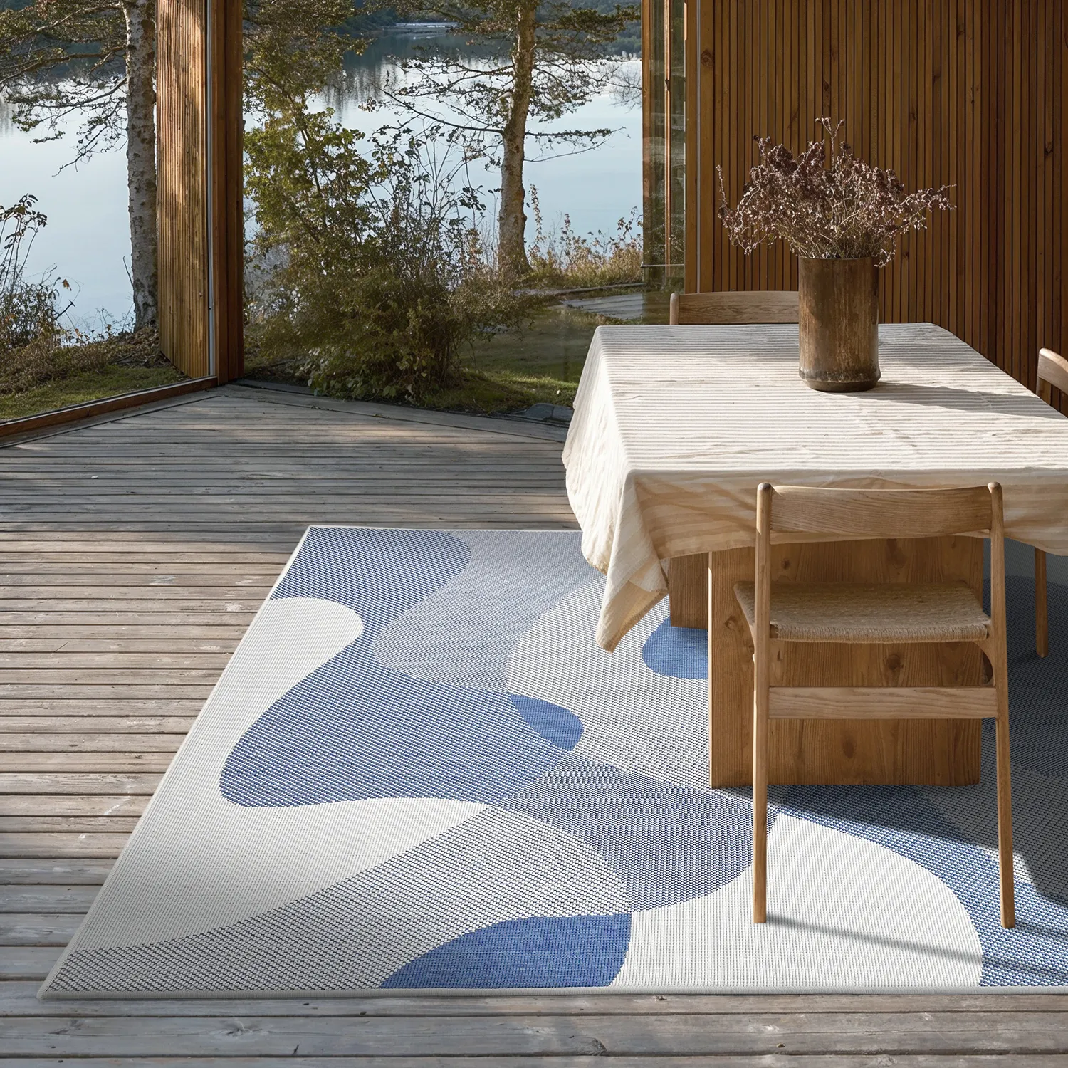 Teppich für innen und außen - utomhusmatta - Somerville (blau)