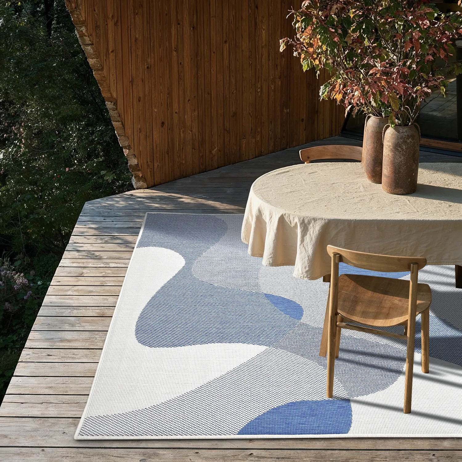 Teppich für innen und außen - utomhusmatta - Somerville (blau)