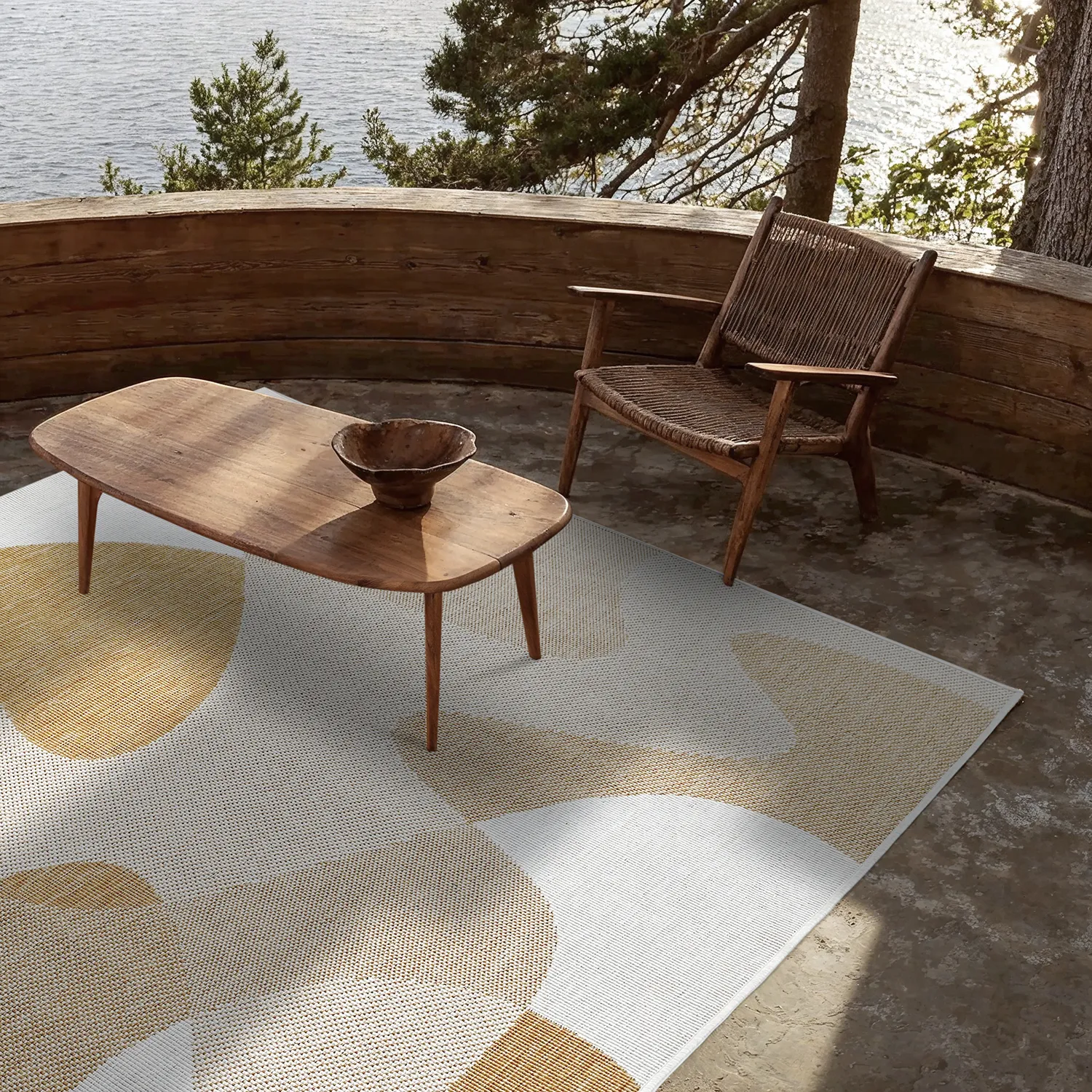 Teppich für innen und außen - utomhusmatta - Somerville (gelb)