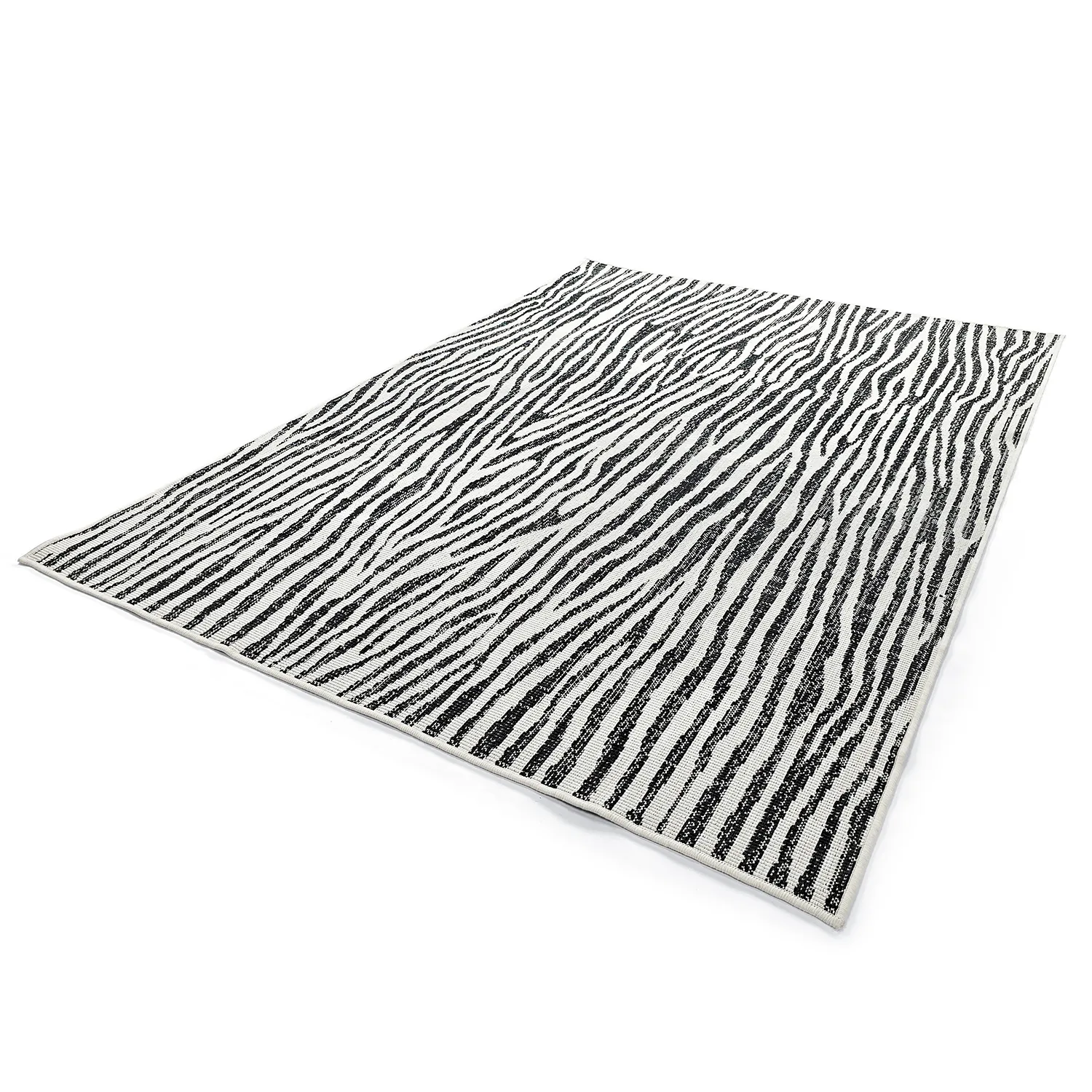 Teppich für innen und außen - utomhusmatta - Vaura (schwarz/weiß)