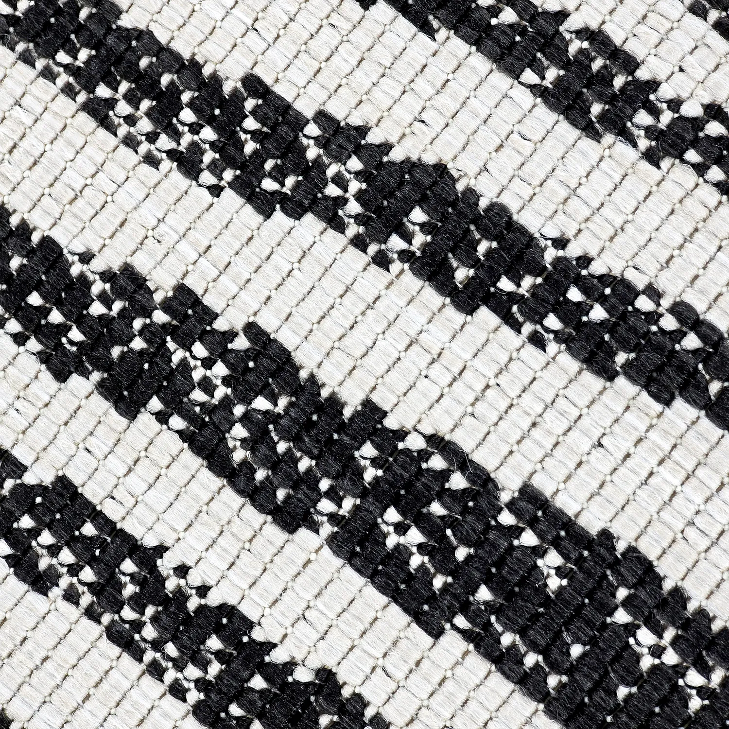 Teppich für innen und außen - utomhusmatta - Vaura (schwarz/weiß)