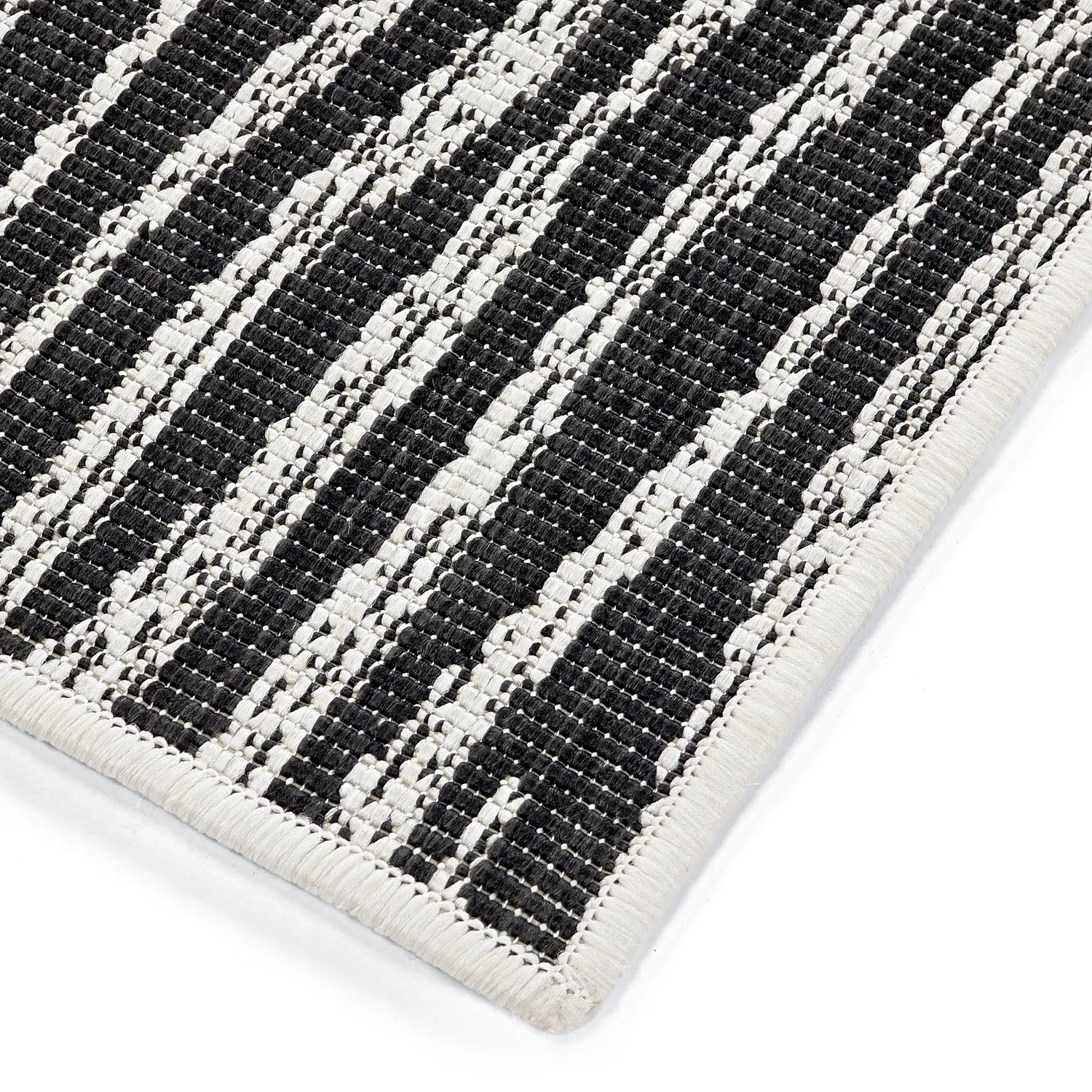 Teppich für innen und außen - utomhusmatta - Vaura (schwarz/weiß)