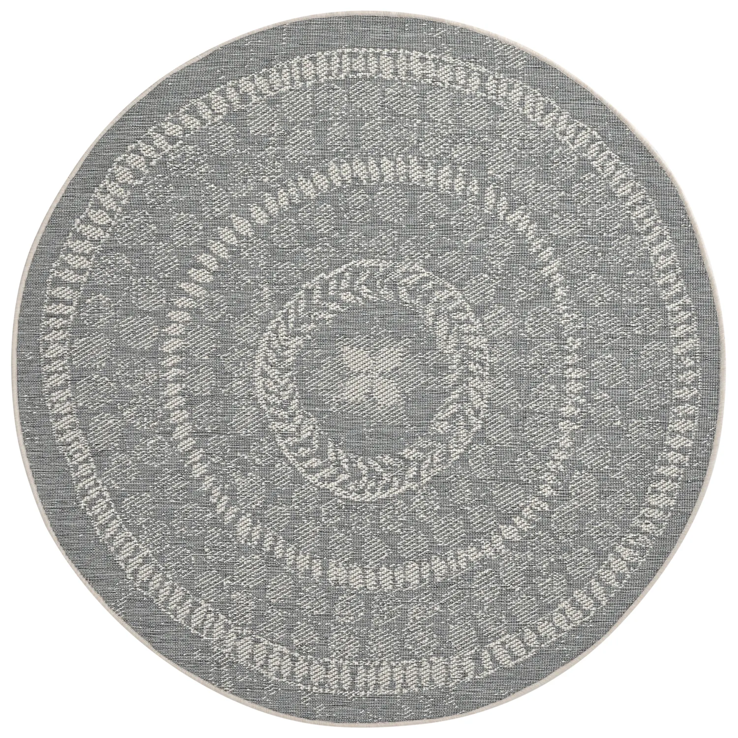 Runde Teppiche - Indoor/Outdoor Malcolm (grau)