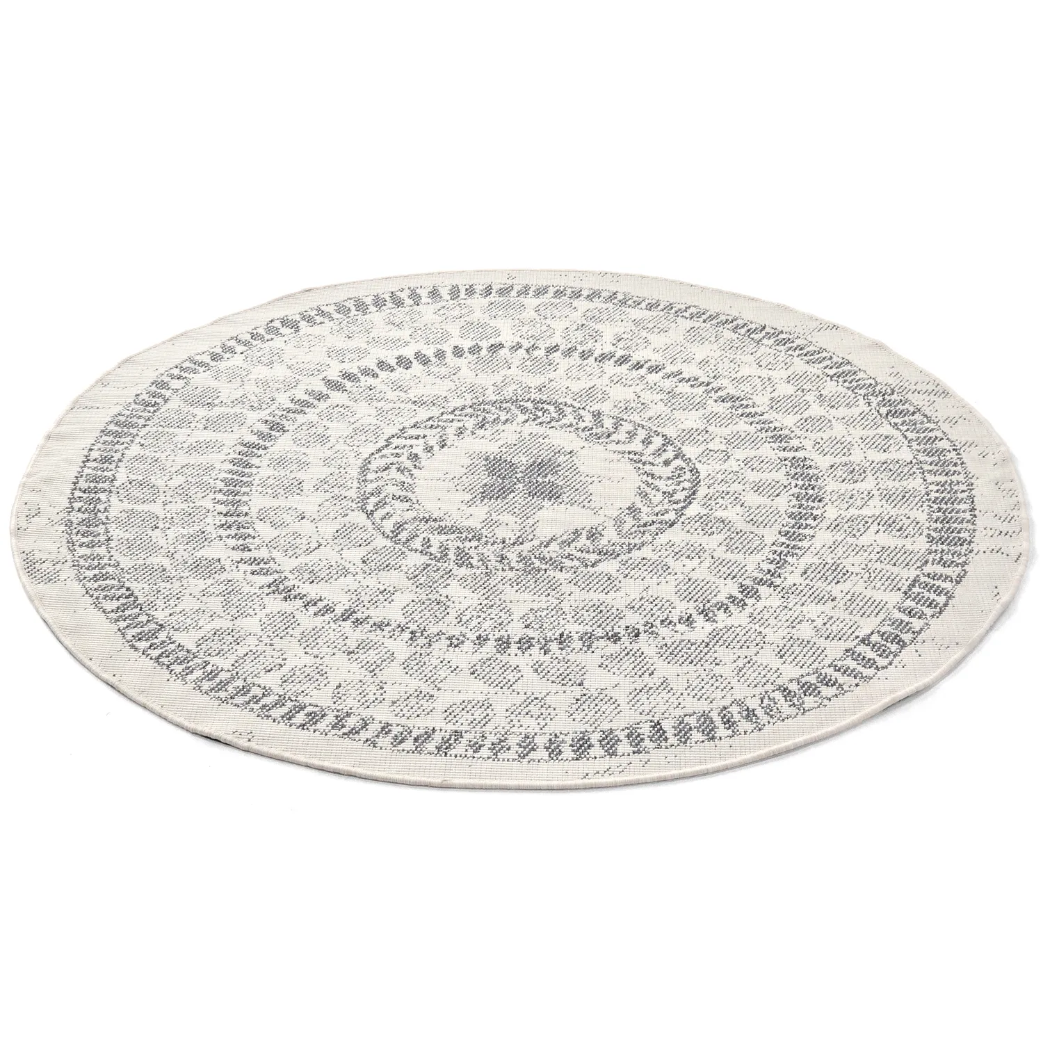 Runde Teppiche - Indoor/Outdoor Malcolm (grau)