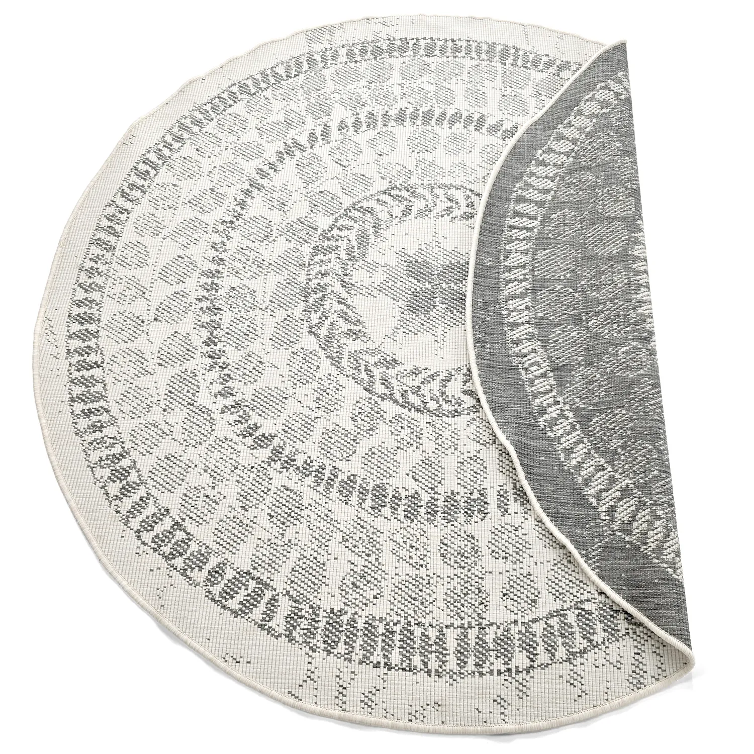 Runde Teppiche - Indoor/Outdoor Malcolm (grau)