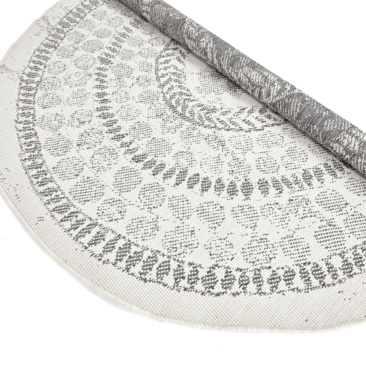 Runde Teppiche - Indoor/Outdoor Malcolm (grau)