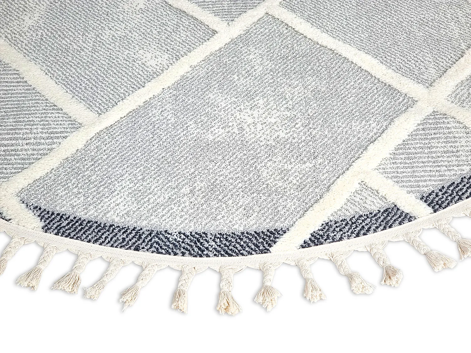 Runde Teppiche - Boston (grau)