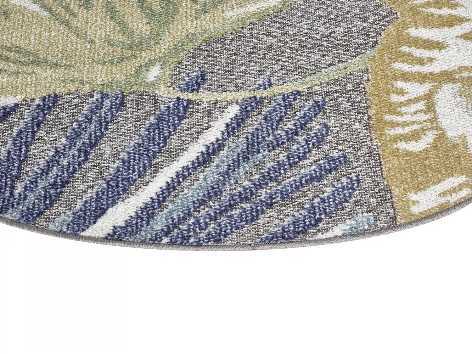 Runde Teppiche - Indoor/Outdoor Havana (dunkelblau/multi)