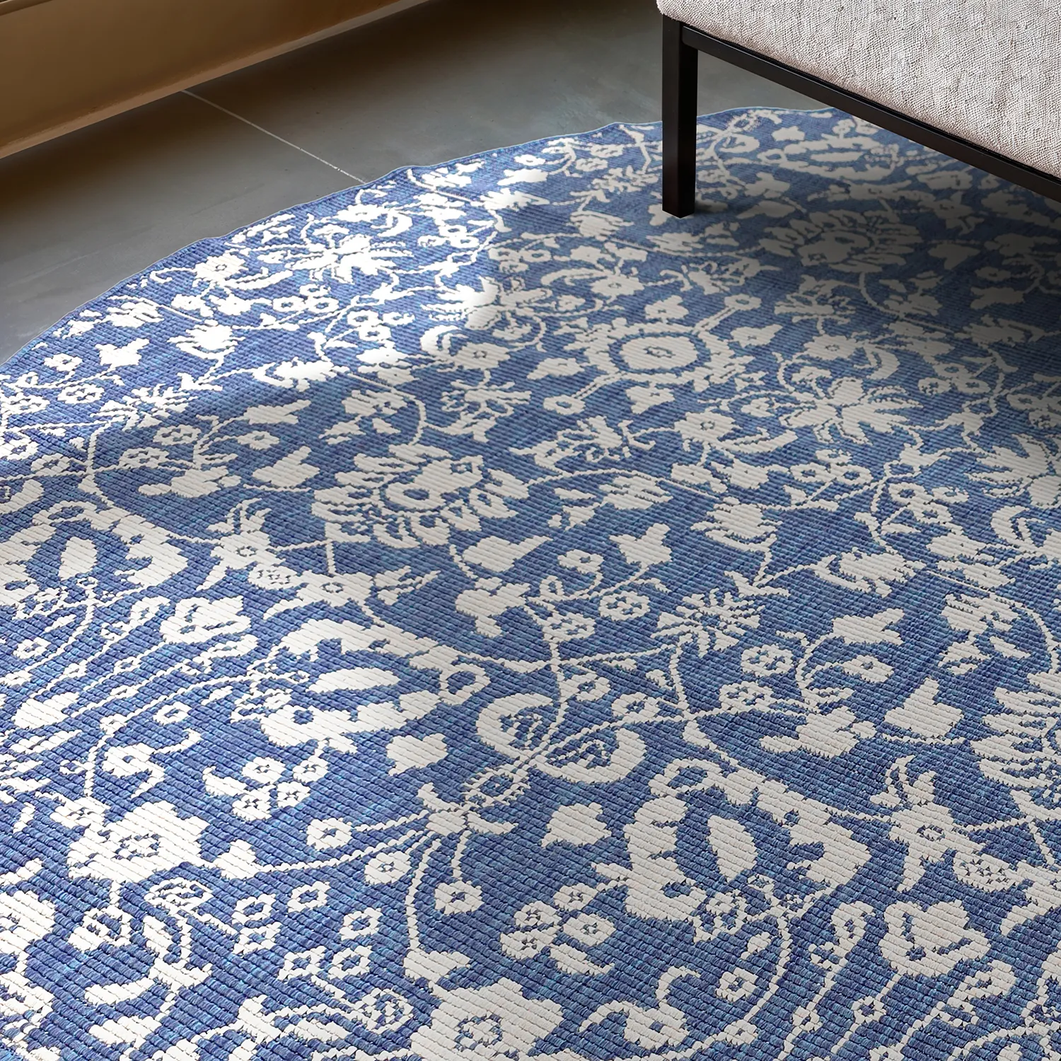 Rund Teppich - Brussels Ocean (blau)