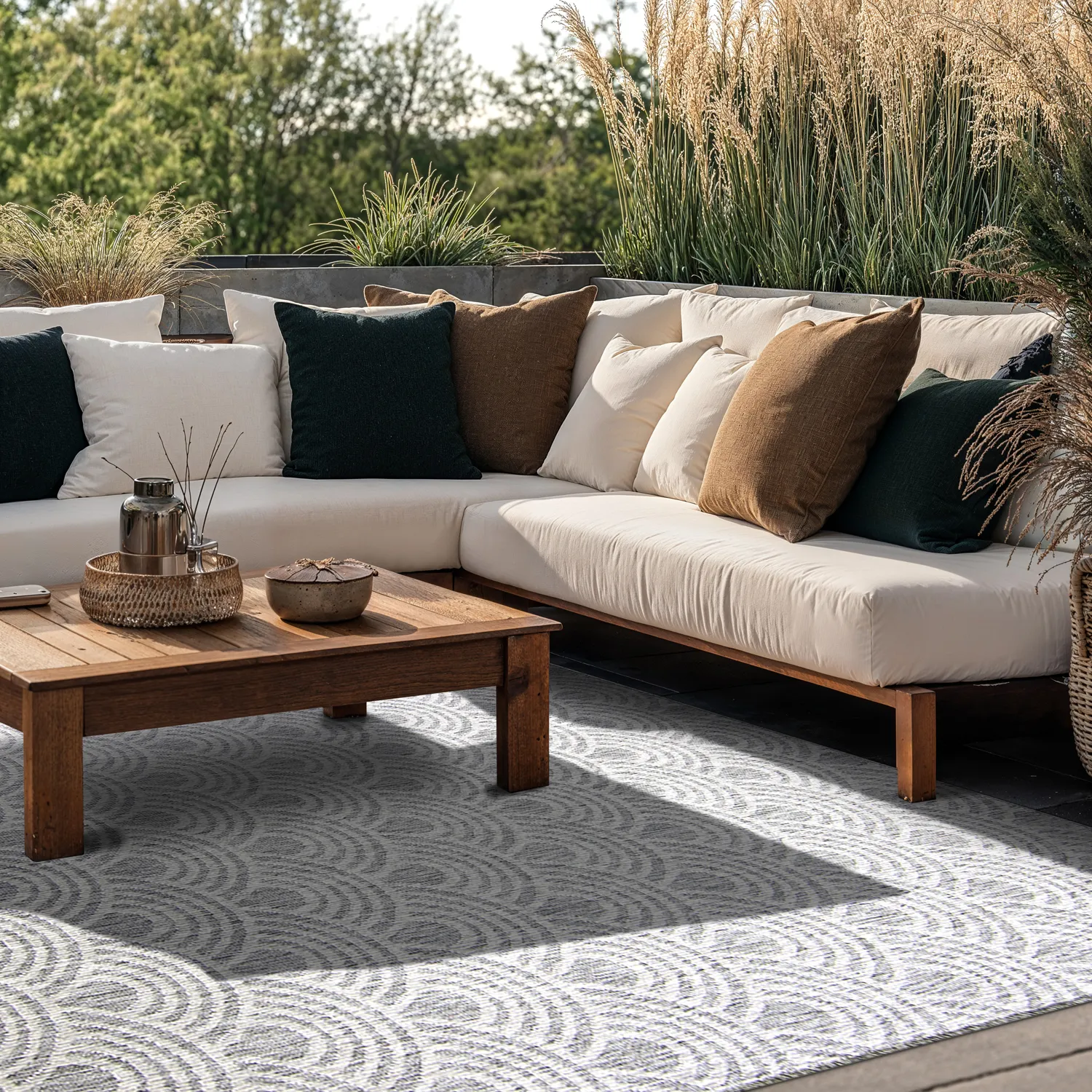 Tapis d’intérieur et d’extérieur - Odin (gris)