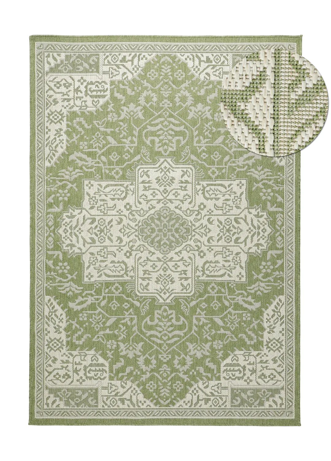 Teppich für innen und außen - Dhamar (grün)