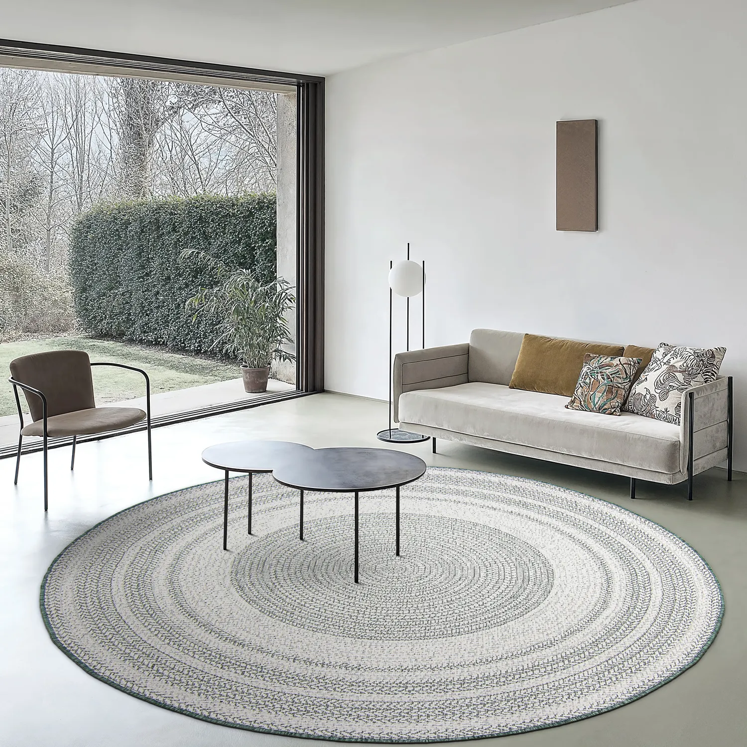 Runde Teppiche - Indoor/Outdoor Angus (grün)