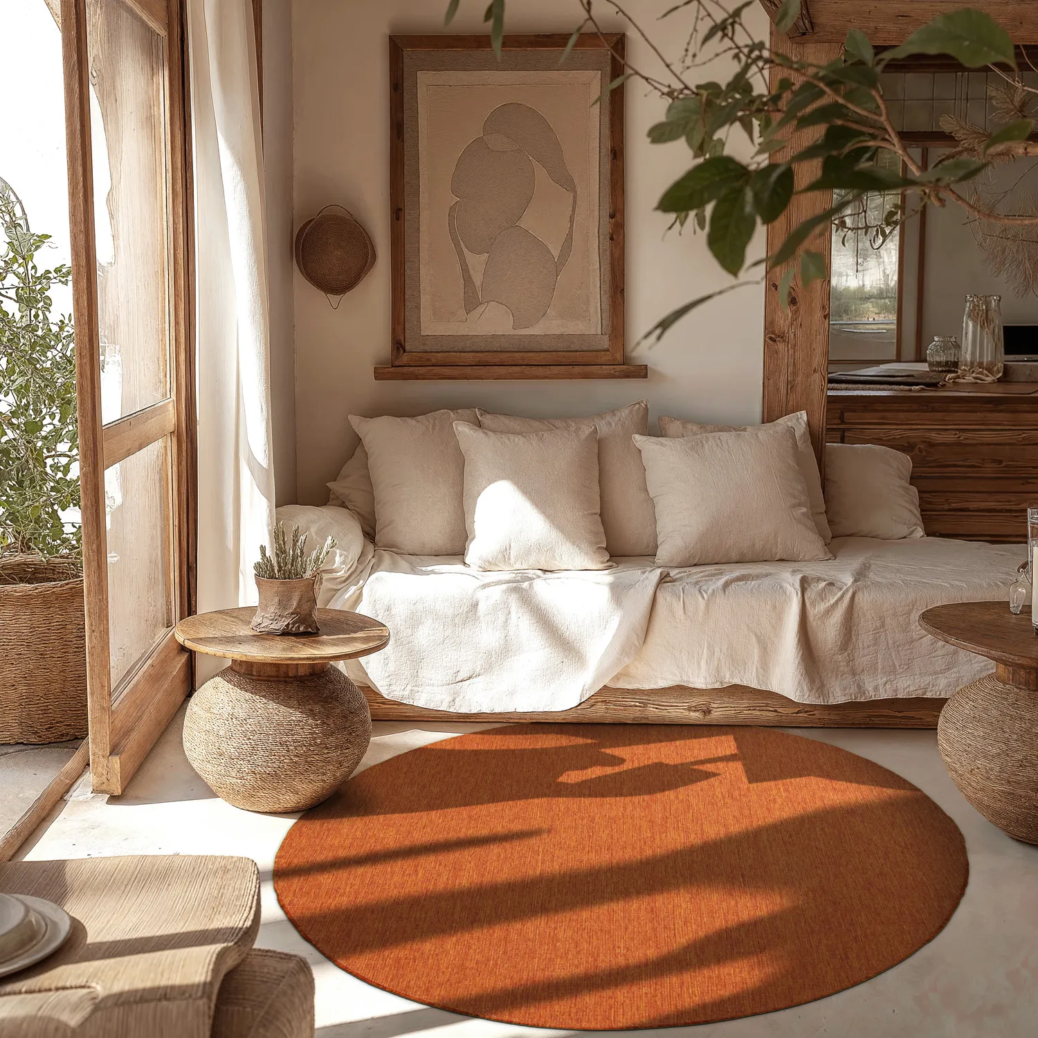 Rund Teppich - Monsanto (orange)