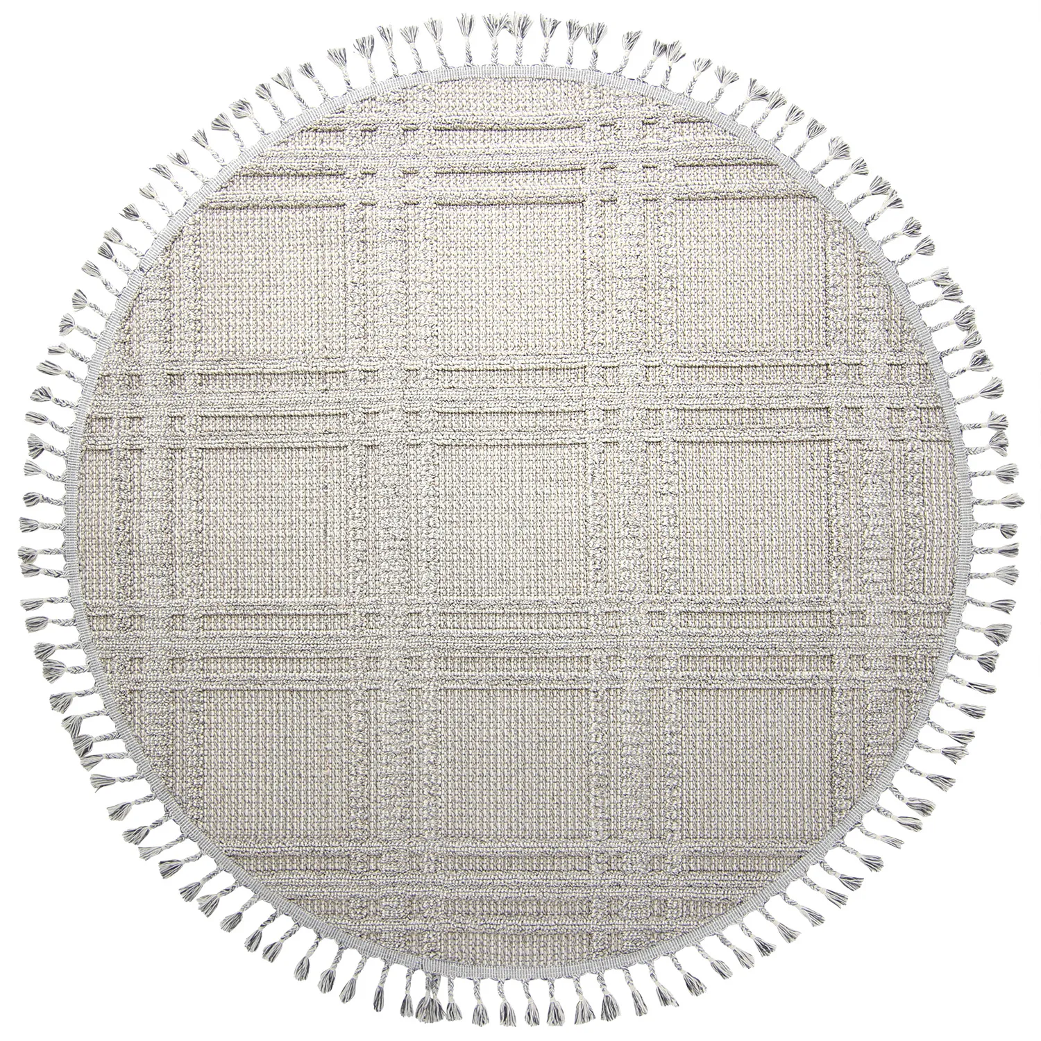 Runde Teppiche - Indoor/Outdoor Victoria (grau)