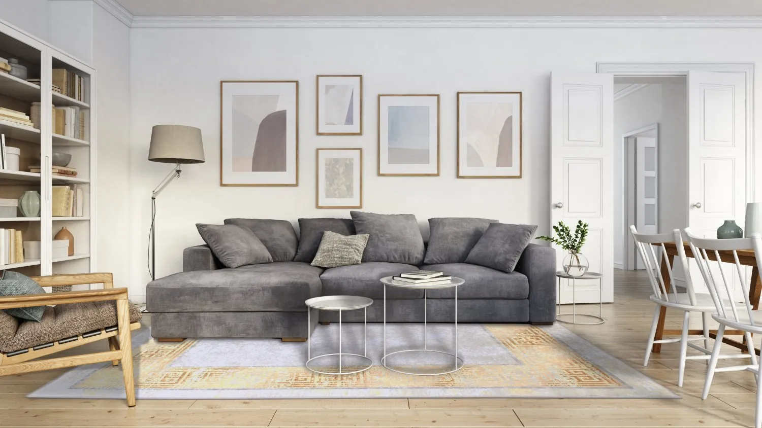 Wilton-Teppich - Tilos (grau)