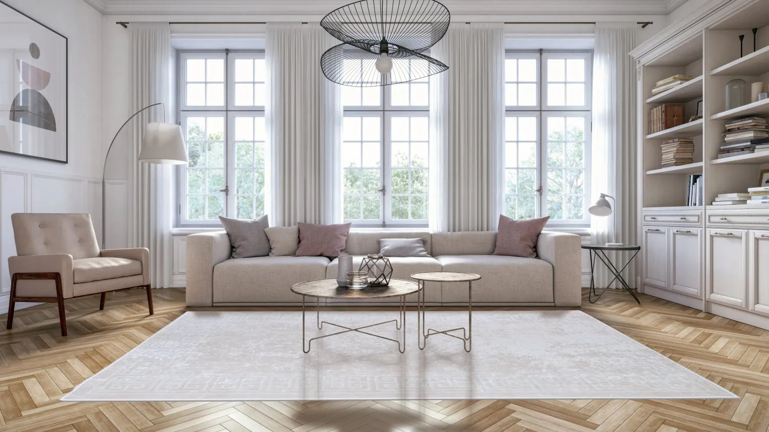 Wilton-Teppich - Kuba (beige)