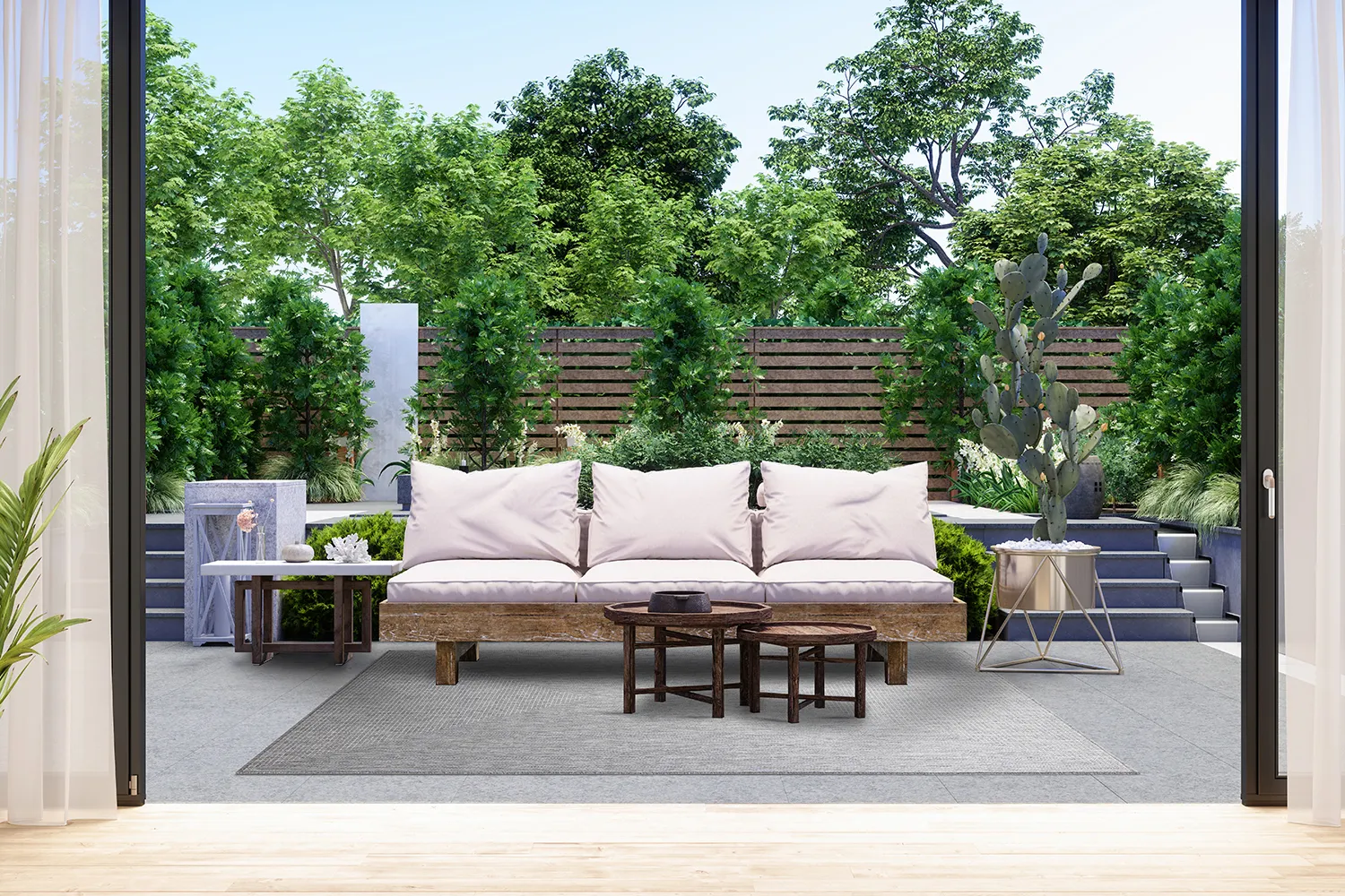 Teppich für innen und außen - Arlo (grau)