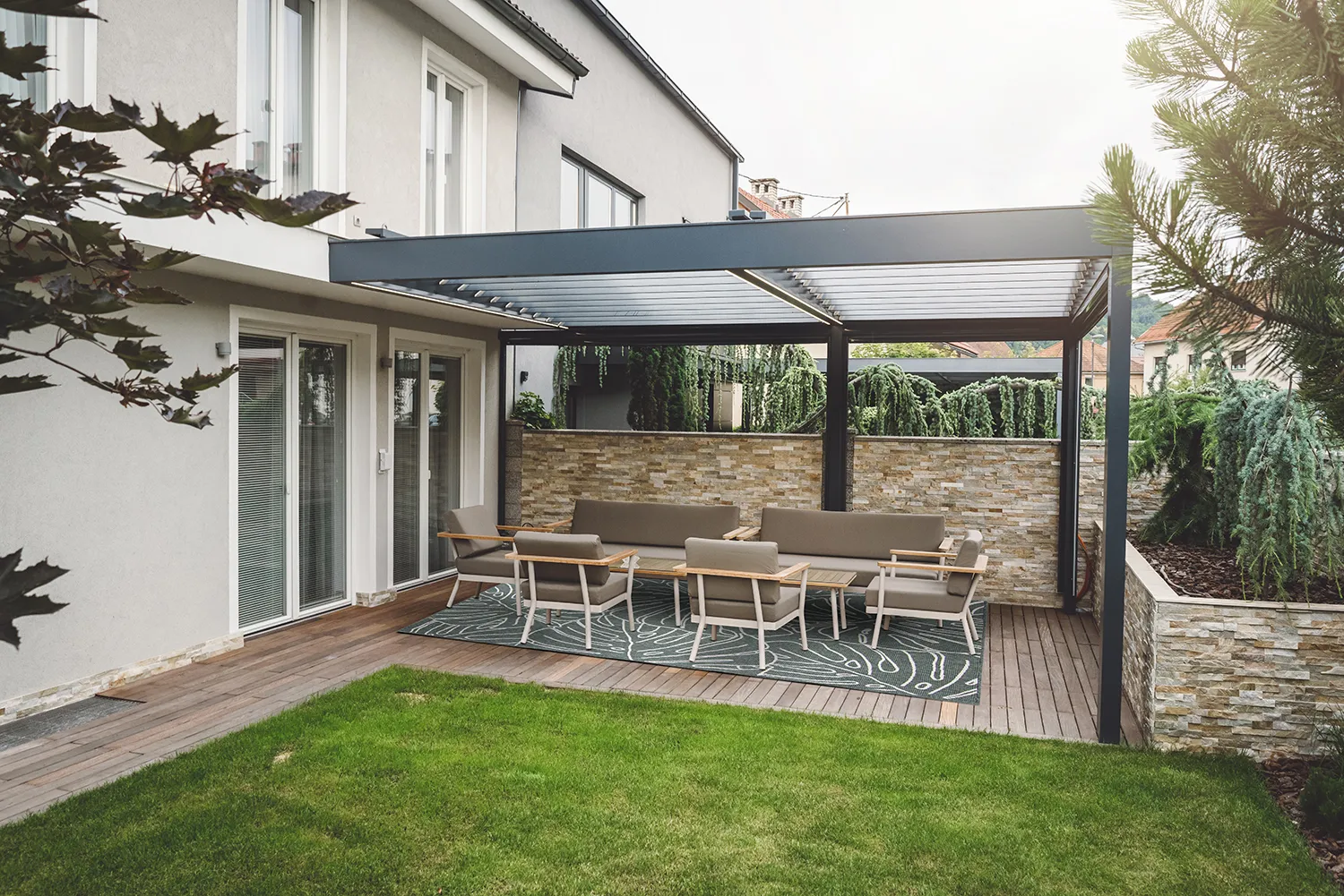 Teppich für innen und außen - Francis (grün)