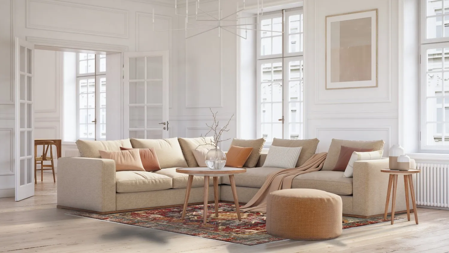 Wilton-Teppich - Idri (rot/multi)