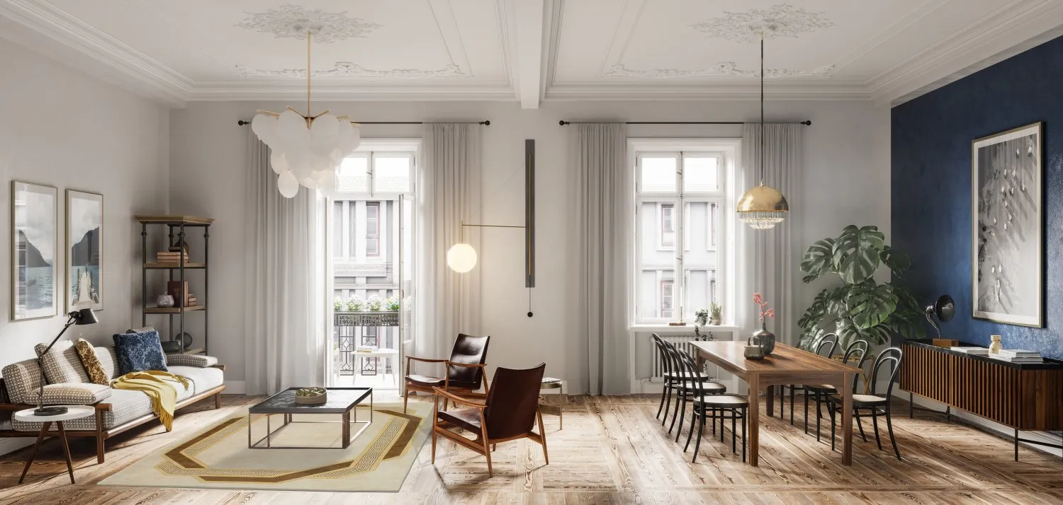 Wilton-Teppich - Olympia (beige/braun)