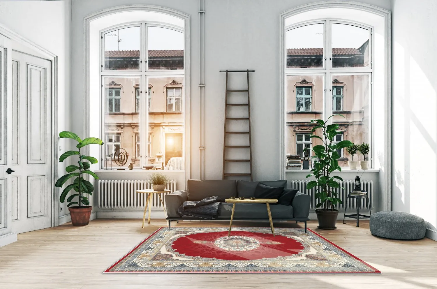 Wilton-Teppich - Lukla (rot)