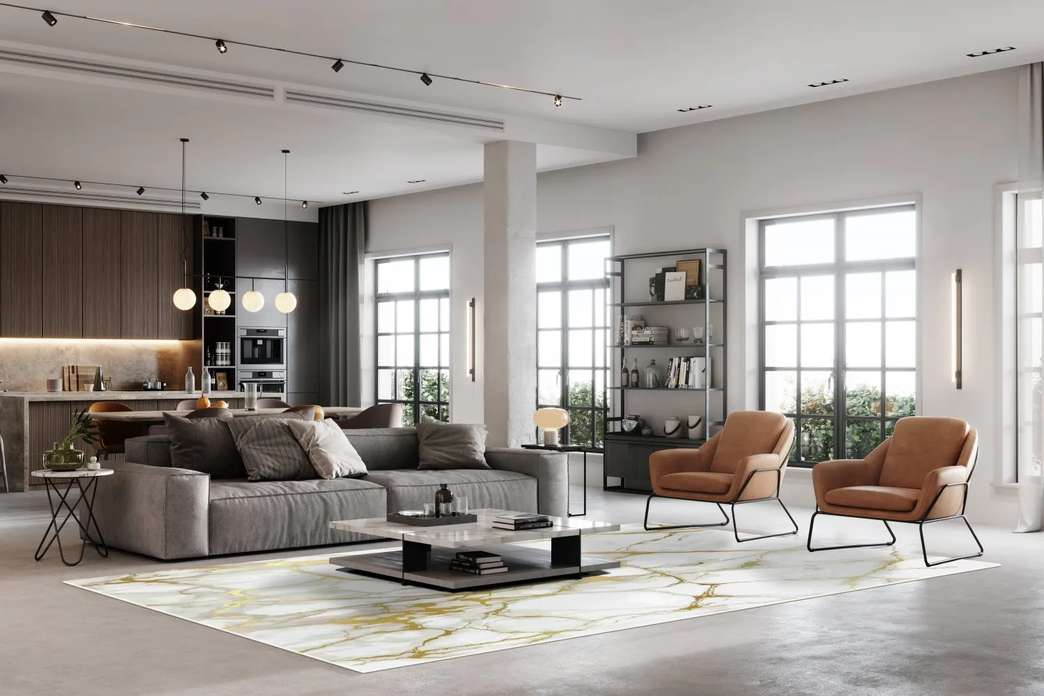 Wilton-Teppich - Cesina (stone/weiß/gold)