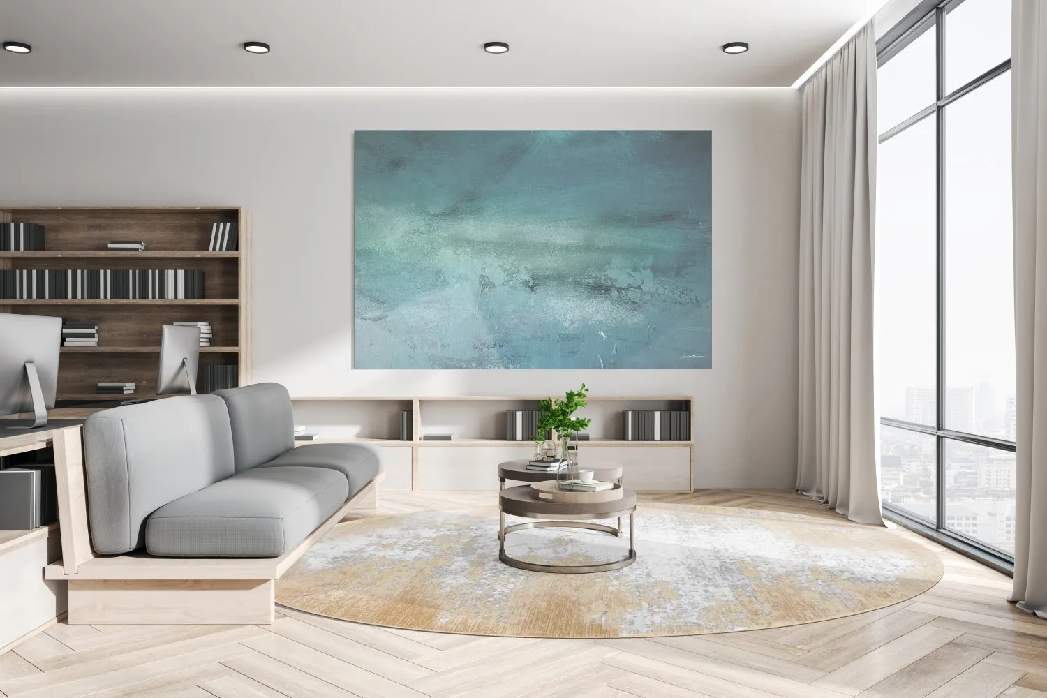 Rund Teppich - Zarzi (beige)