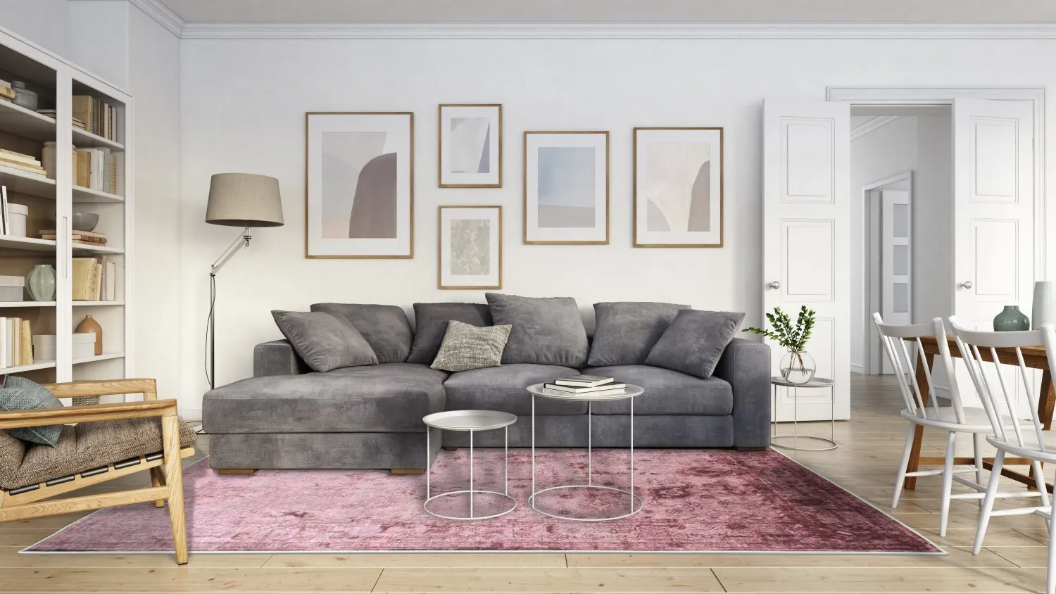 Wilton-Teppich - Violetta (rosa)